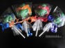 482sp TMNT Teenage Turtle Face Chocolate or Hard Candy Lollipop Mold
